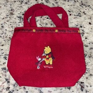 Disney Red Winnie the Pooh Kids Tote Bag